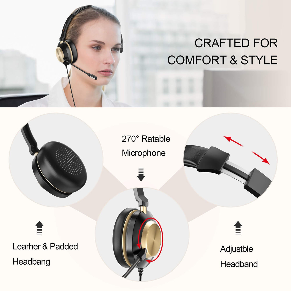 Wired USB Headset