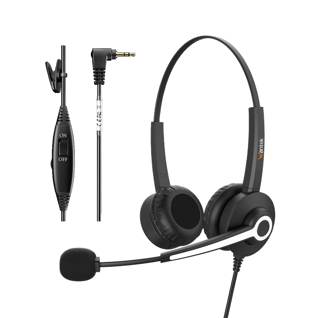Phone Headsets - corded noise-cancelling headset