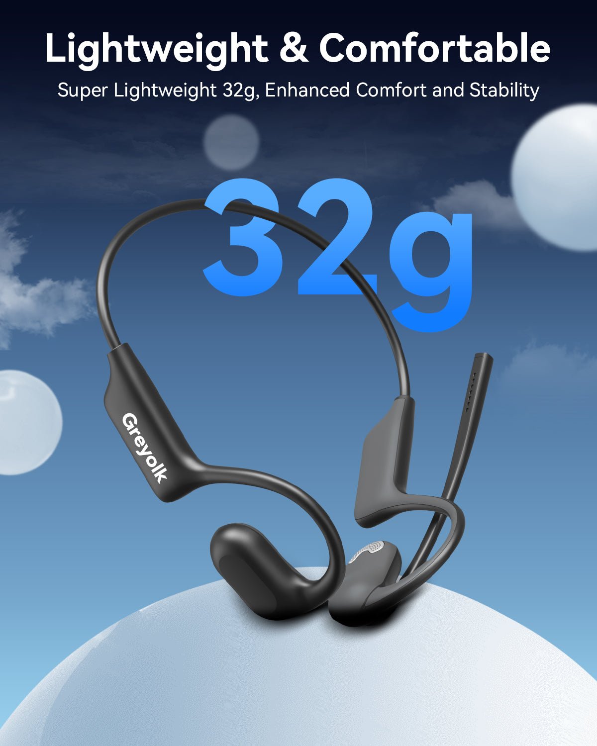 Greyolk® V3 Boneconduction Headset