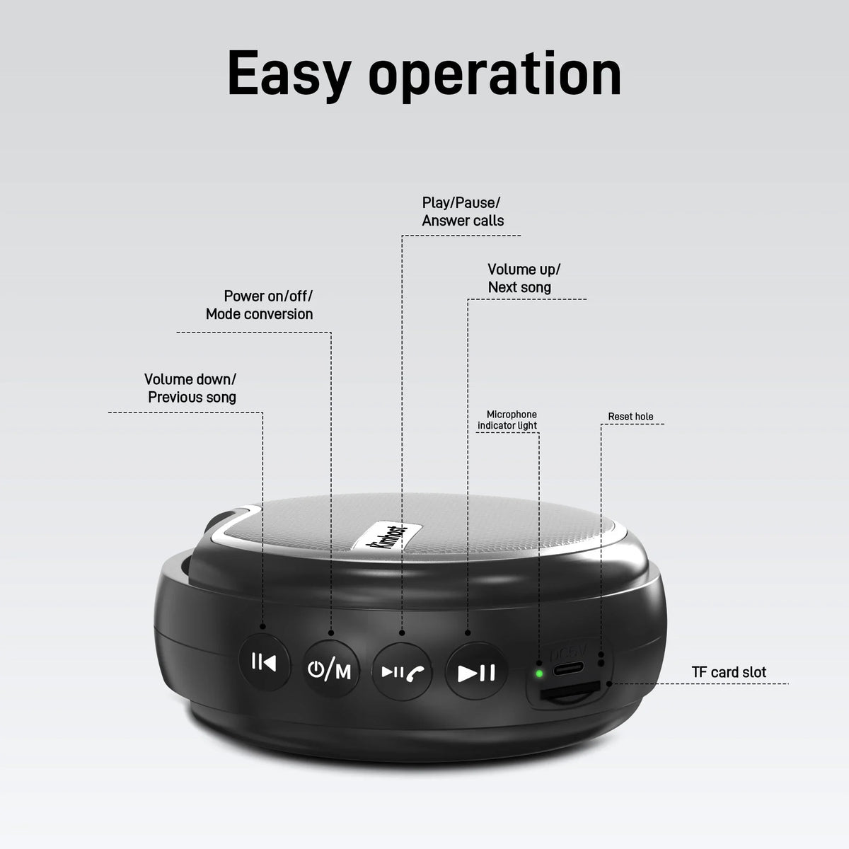 IPX6 portable speaker