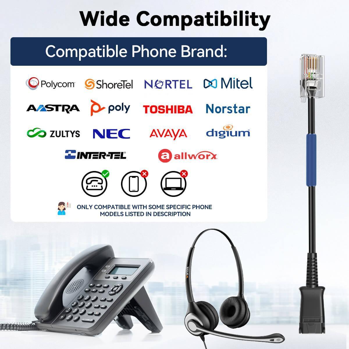 Telephone Headsets for Landline Phones