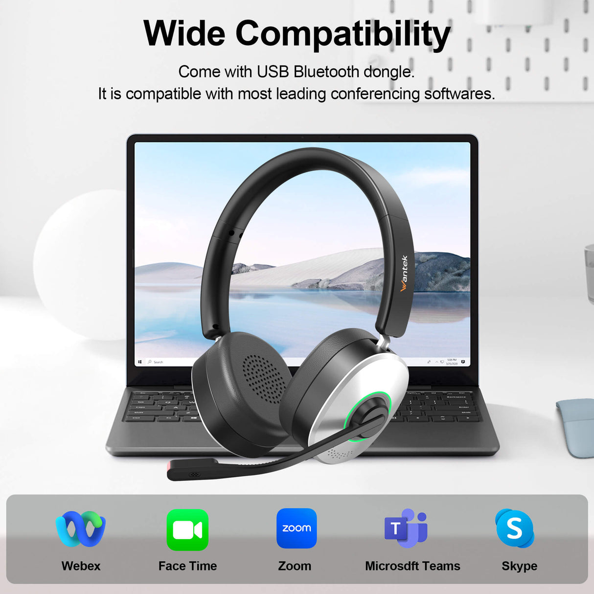 Wantek® 162BTC Wireless Headphones
