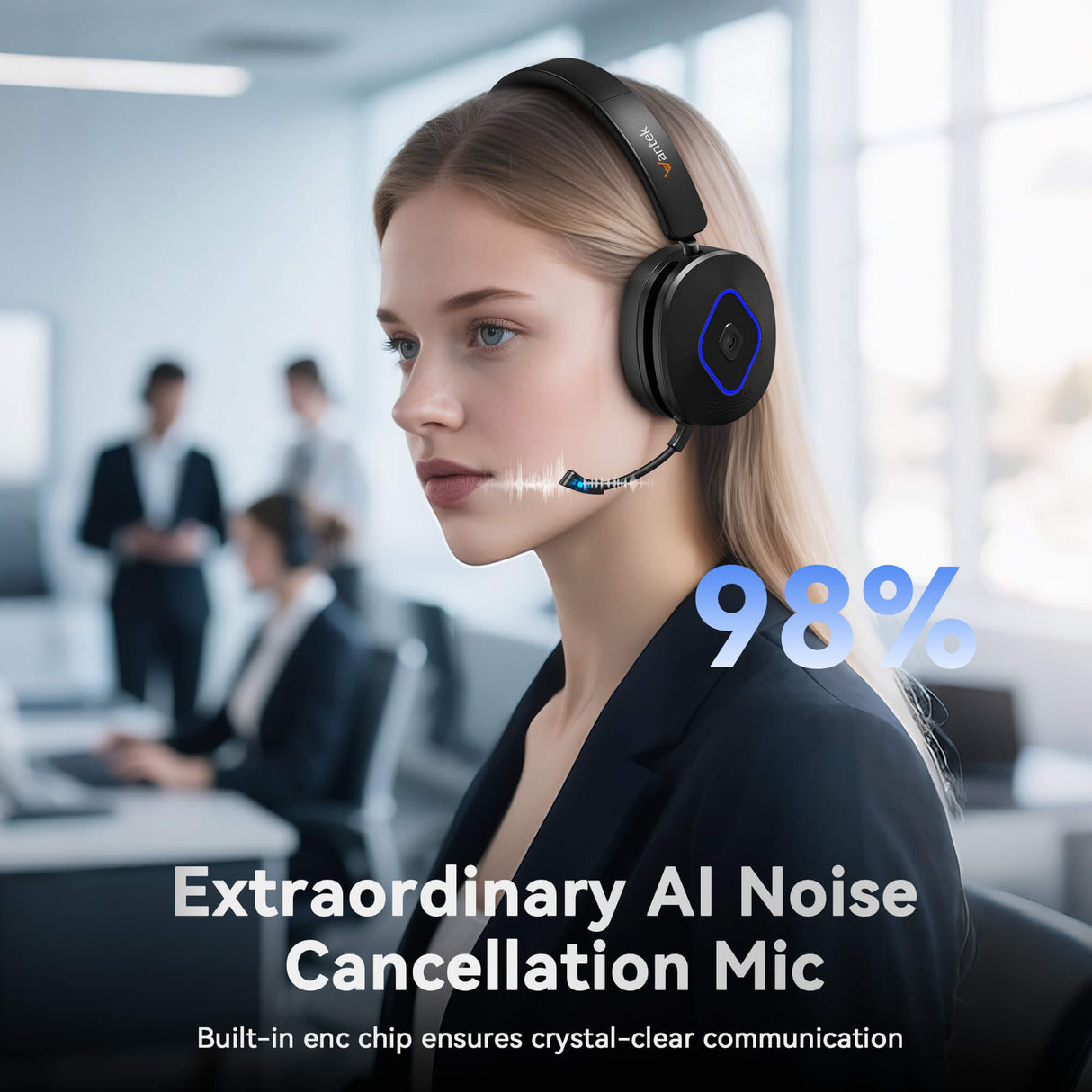 Wantek® 186BTC Wireless Headphones