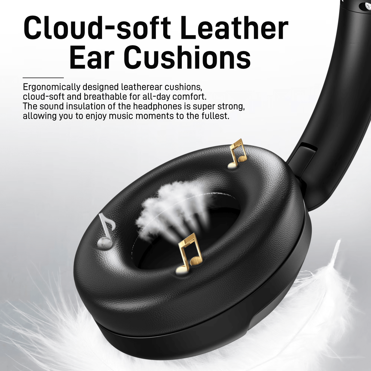 Wantek Active Noise Cancelling Headphones , 70-Hour Bluetooth Headphones, Deep Bass & Hi-Fi Sound - Over-Ear Comfort for Office,PC,Travel, Work