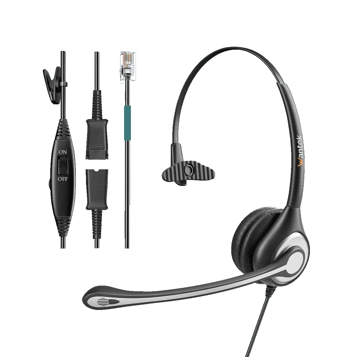 landline phone headset with quick disconnect