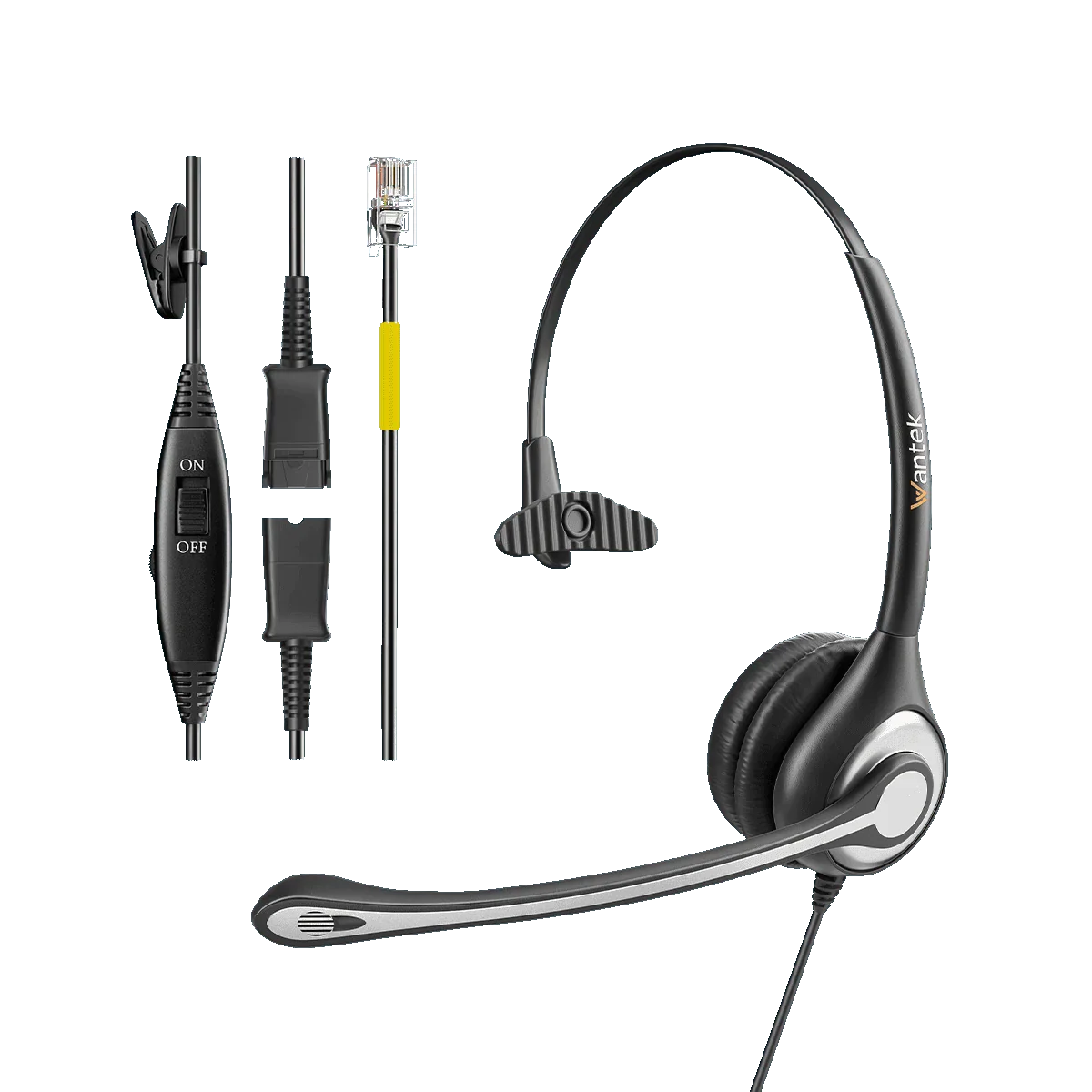 RJ9 headset with quick disconnect