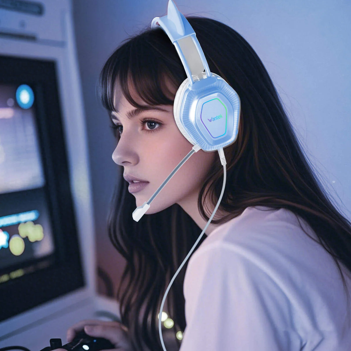 cat ear headphones for office use