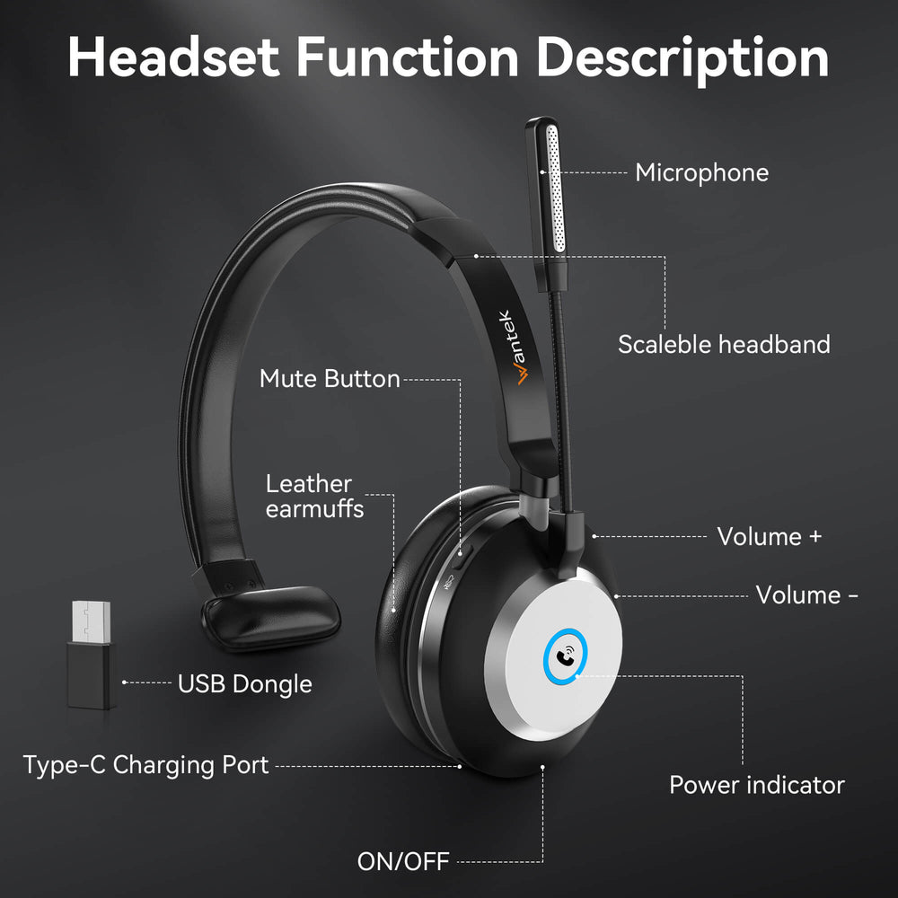 Wireless Headphones with Charger