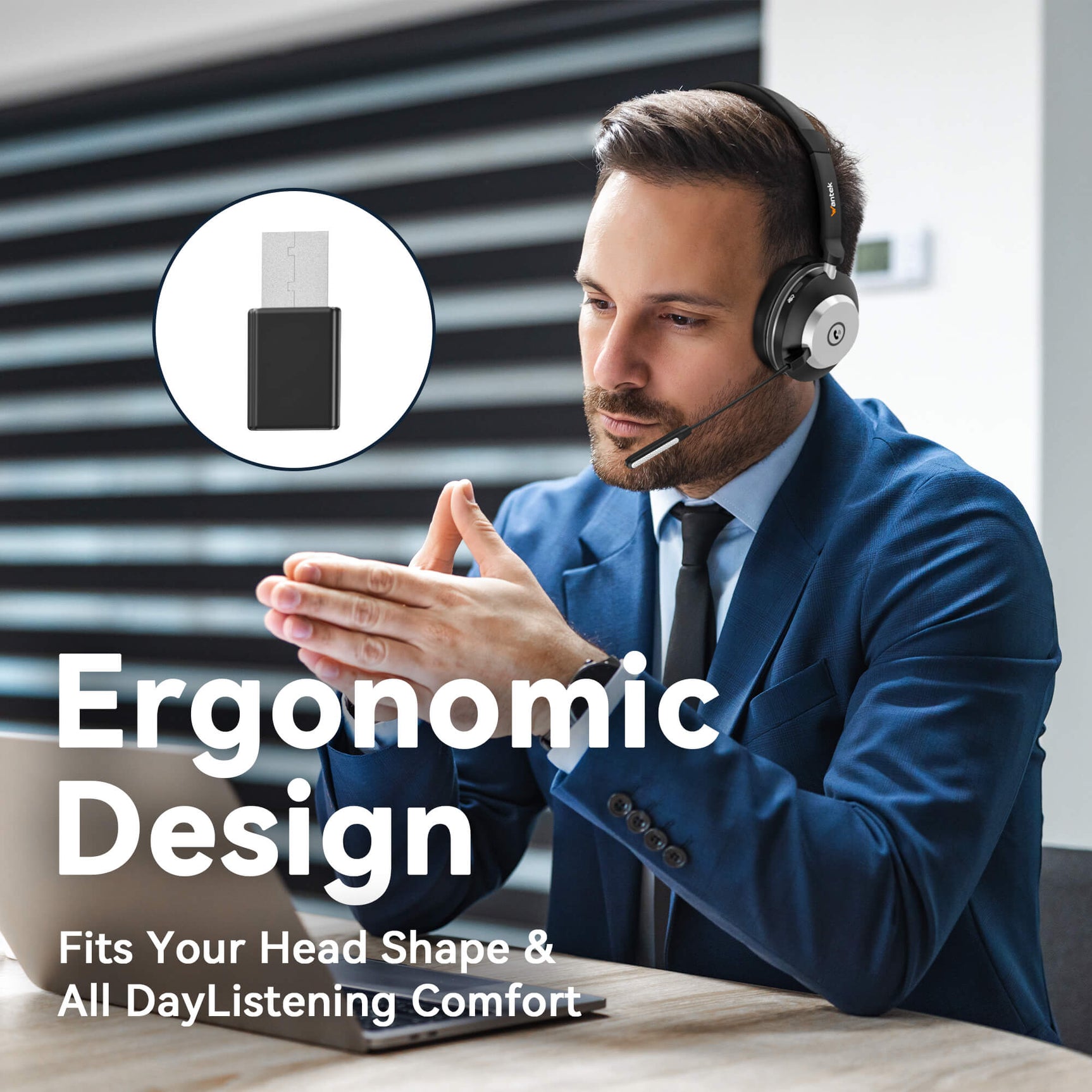 Bluetooth Headphones with Microphone