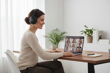 wireless noise cancelling headphones with mic
