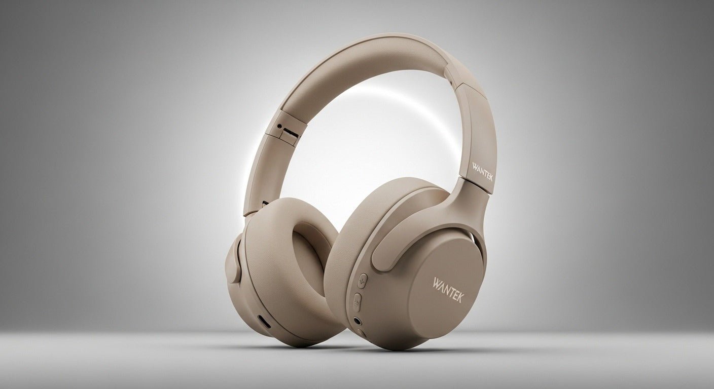 beige headphones