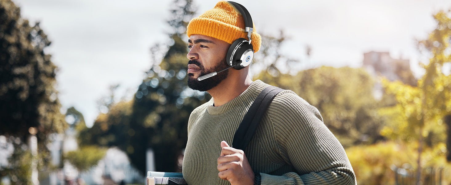 wireless headset with microphone for pc