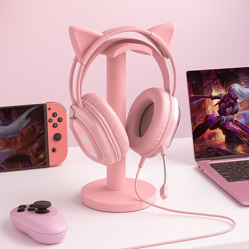pink gaming headset
