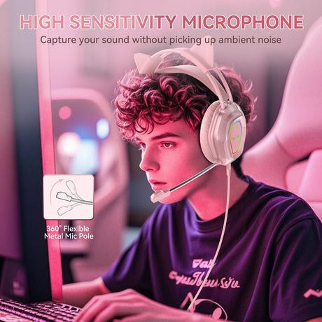 pink gaming headset