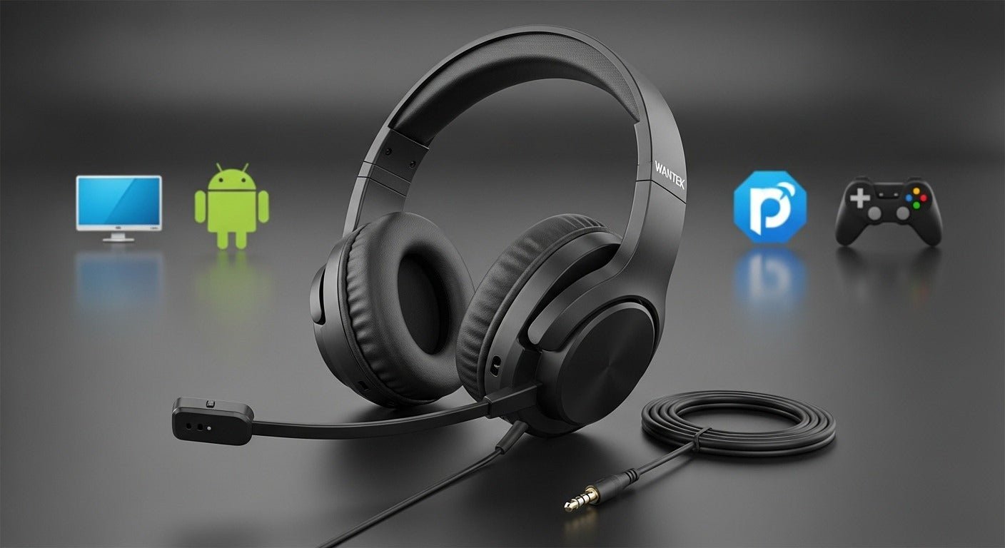 wired headphones with mic
