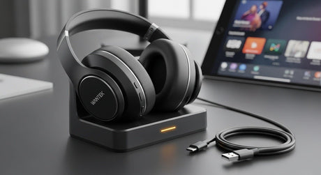 wireless headphones with charger