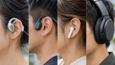 Comparison of open-ear, bone-conduction, semi-in-ear, and over-ear headphone wearing positions