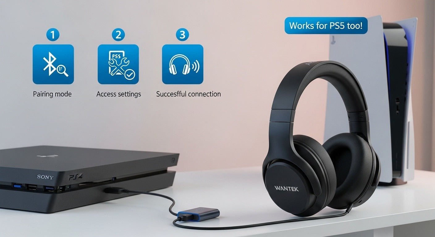 how to connect bluetooth headphones to ps4
