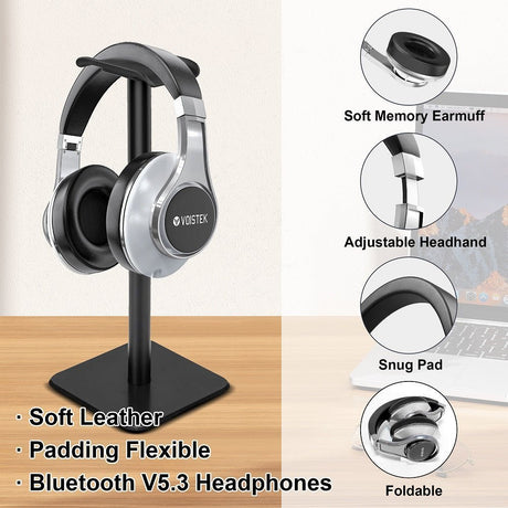 metallic headphones