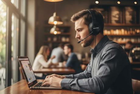 wireless headphones with microphone for computer