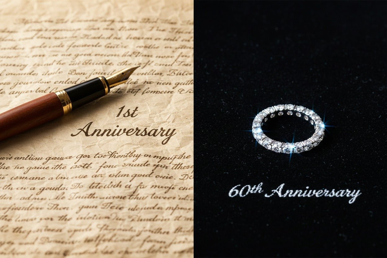 anniversary gifts by year