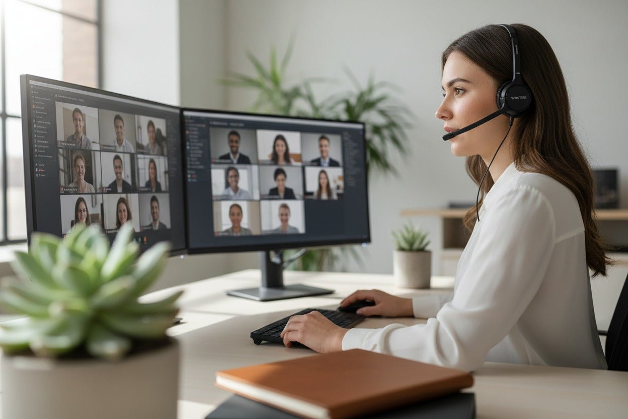 boom headphones with mic