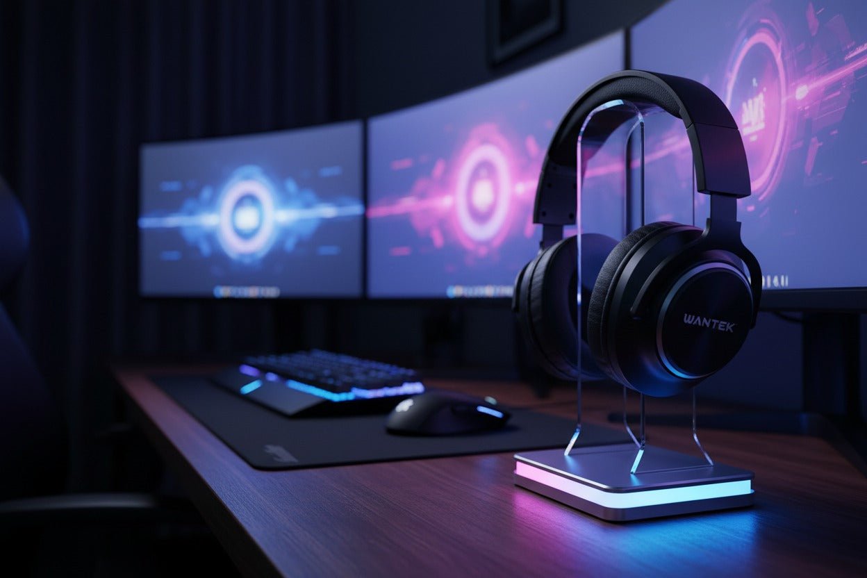 gaming headphones with stand