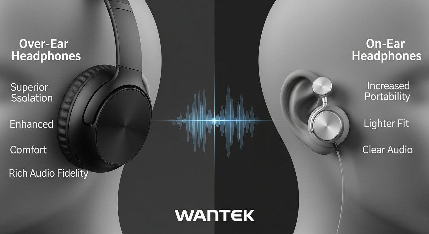 over vs on ear