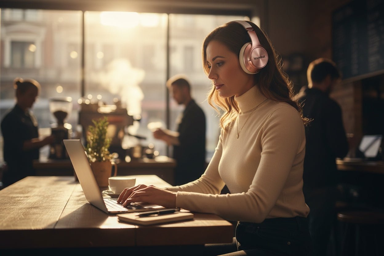 wireless headphones with noise cancelling mic