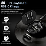 Wireless Open Ear Earbuds, Bluetooth 5.3 Headphones, 50H Playtime w/Charging Case,Touch Controls, Voice Assistant, Built-in Mic for Calls