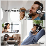Trucker Bluetooth Headset with Microphone, with AI Noise Cancelling & Mute Button, Wireless On-Ear Headphones 50 Hrs Working Time, for Trucker Home Office Remote Work Zoom