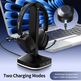 Wantek Wireless Headset with USB Dongle, Bluetooth 6.0 PC Headset with Noise Canceling Mic, 40Hrs Music Time, 2.4G/BT Switch for Computer Laptop Call Center Skype Teams (500mAh)