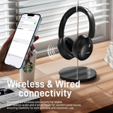Wantek Active Noise Cancelling Headphones , 70-Hour Bluetooth Headphones, Deep Bass & Hi-Fi Sound - Over-Ear Comfort for Office,PC,Travel, Work