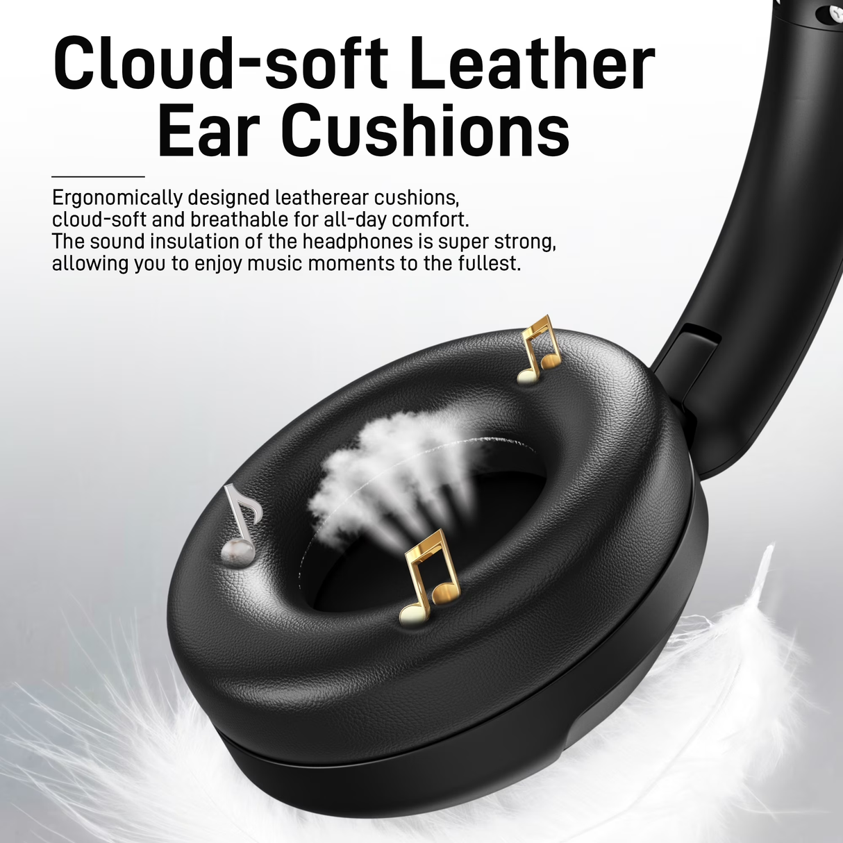 Wantek Active Noise Cancelling Headphones , 70-Hour Bluetooth Headphones, Deep Bass & Hi-Fi Sound - Over-Ear Comfort for Office,PC,Travel, Work