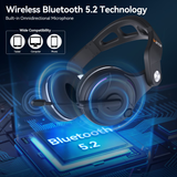 Wantek Wireless Bluetooth 5.3 Headset with Microphone AI Noise Cancelling For Phones PC