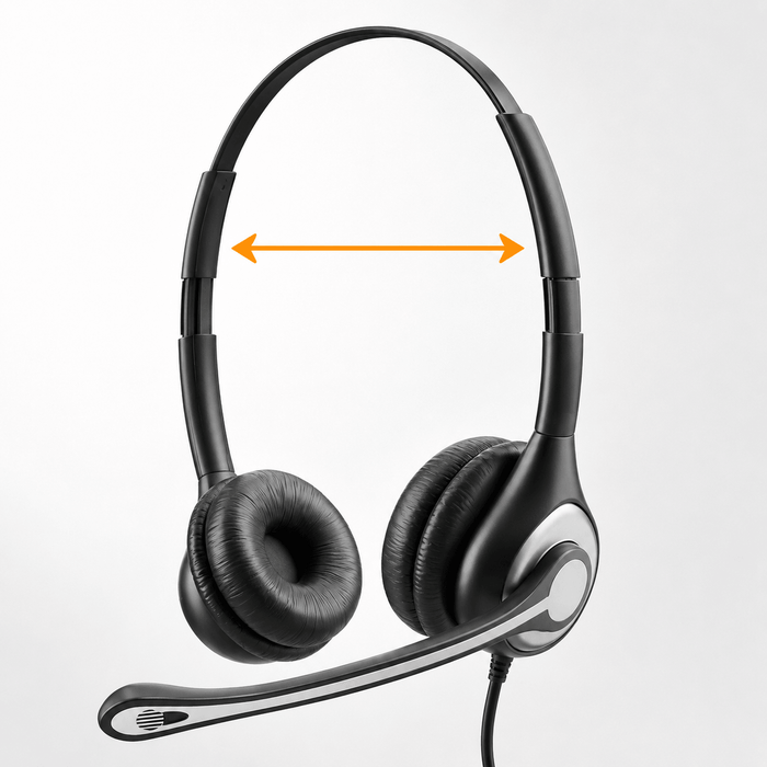 Wantek headset adjustable headband detail