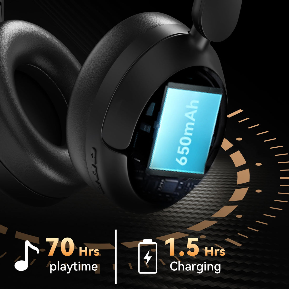 Greyolk T3 ANC Headphone-Bluetooth 5.4