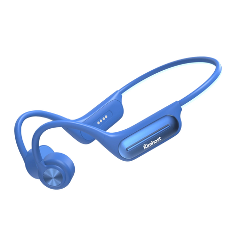 Kimhost BC3PRO bone conduction earphone in blue – open-ear bluetooth earphones with IP68 waterproof