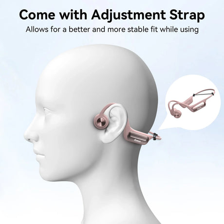 Kimhost BC3PRO bluetooth earphones side view – flexible titanium frame under 30g