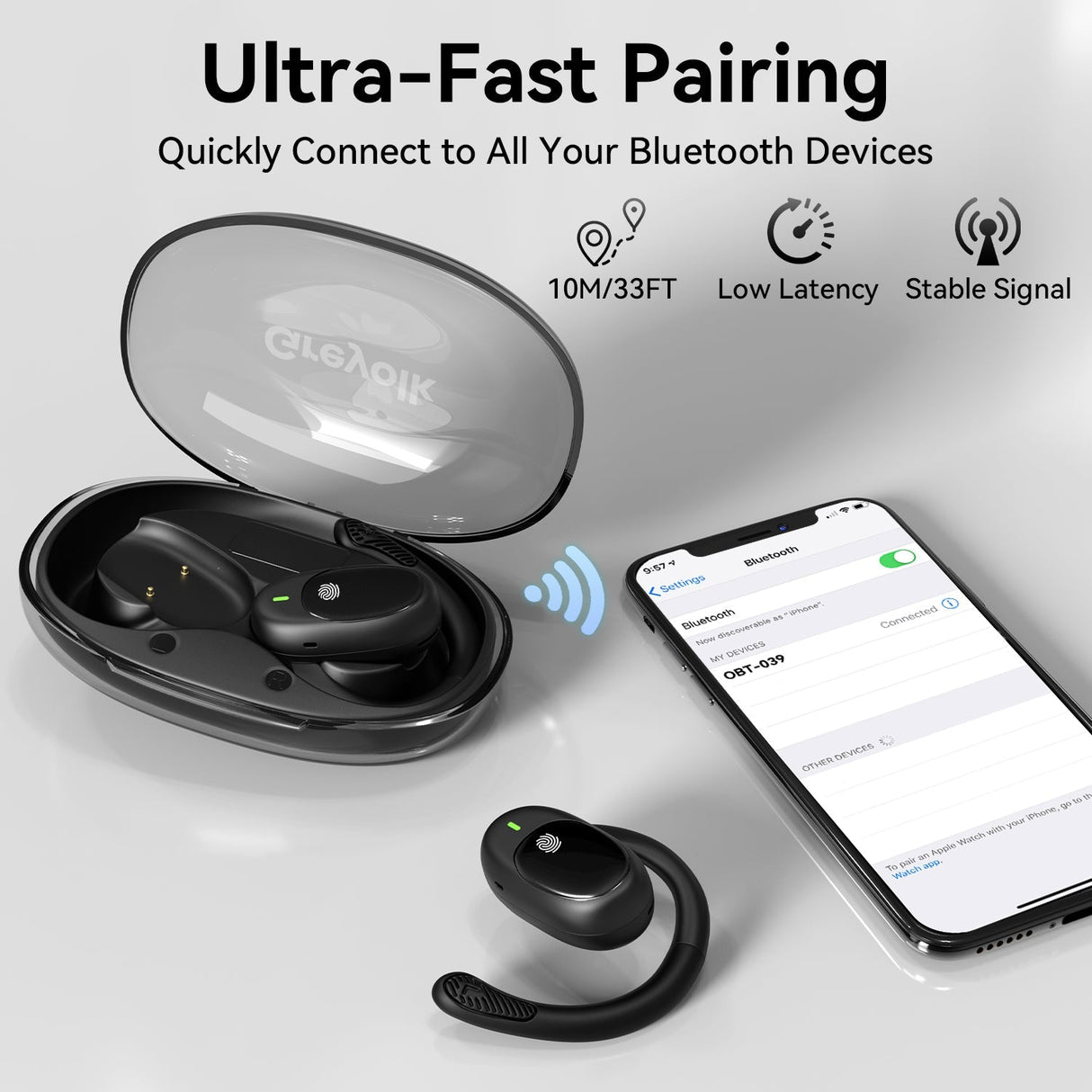 Kimhost® OBT039 Earhook Earphone