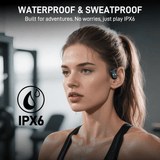 Voistek Wireless Earbuds,Bluetooth 5.4 Open Ear Earbuds with Ear Hooks,Auto Pairing, Touch Control, Built-in Mic, Lightweight Stereo Sound for IOS/Android