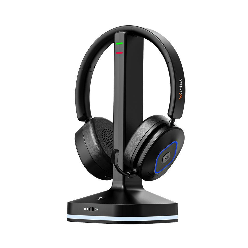 Wantek® 186BTC Bluetooth Multipoint Headset for Work