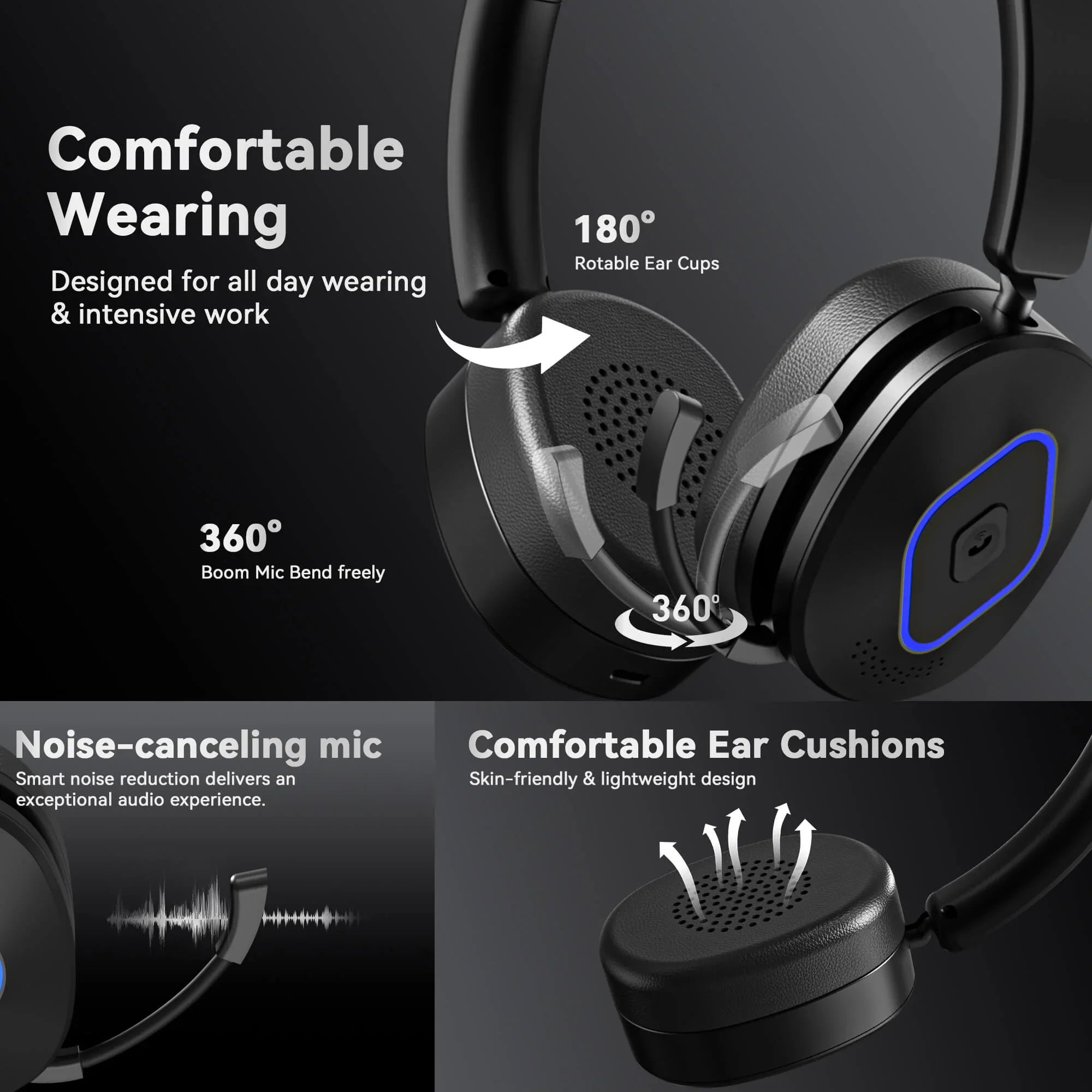 Bluetooth Headphones with Multipoint | Wantek