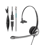 wired headset with QD for call center
