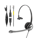 wired headset with QD for call center