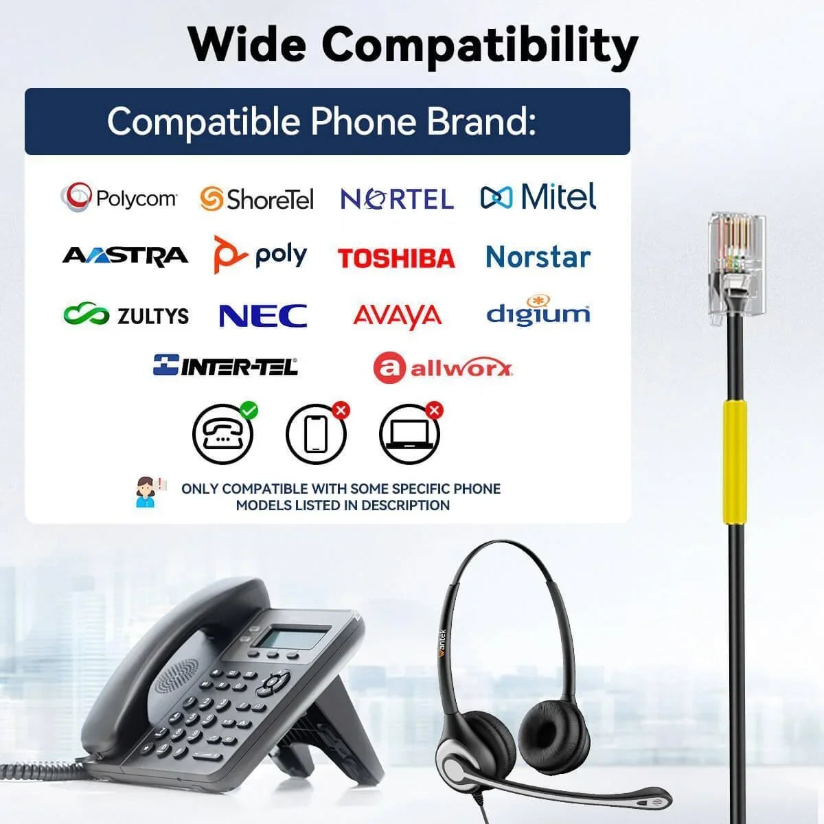 telephone headsets for office phones vs competitors