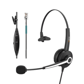 telephone headset for landline phone