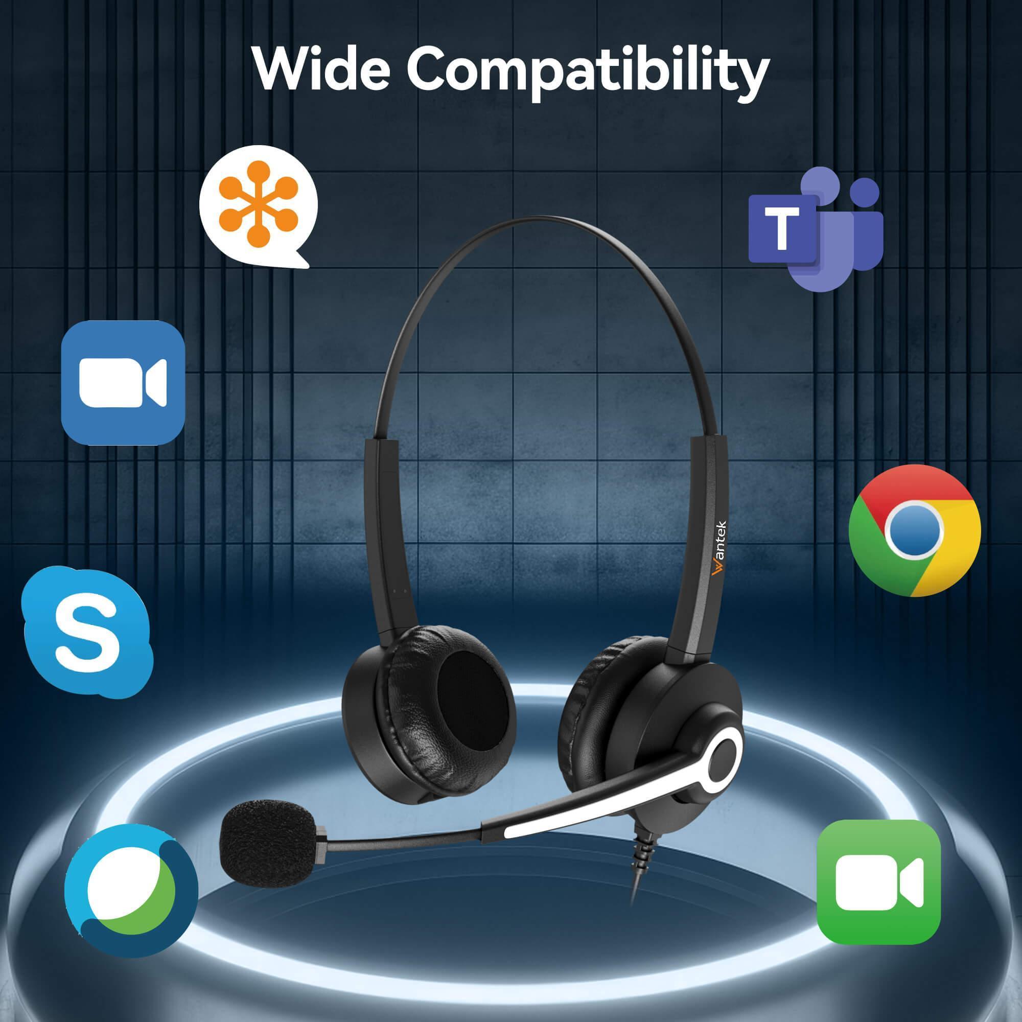 Official Site-Wired headsets for office, call center – Wantek Official Site-Wired headsets for office, call center – Wantek