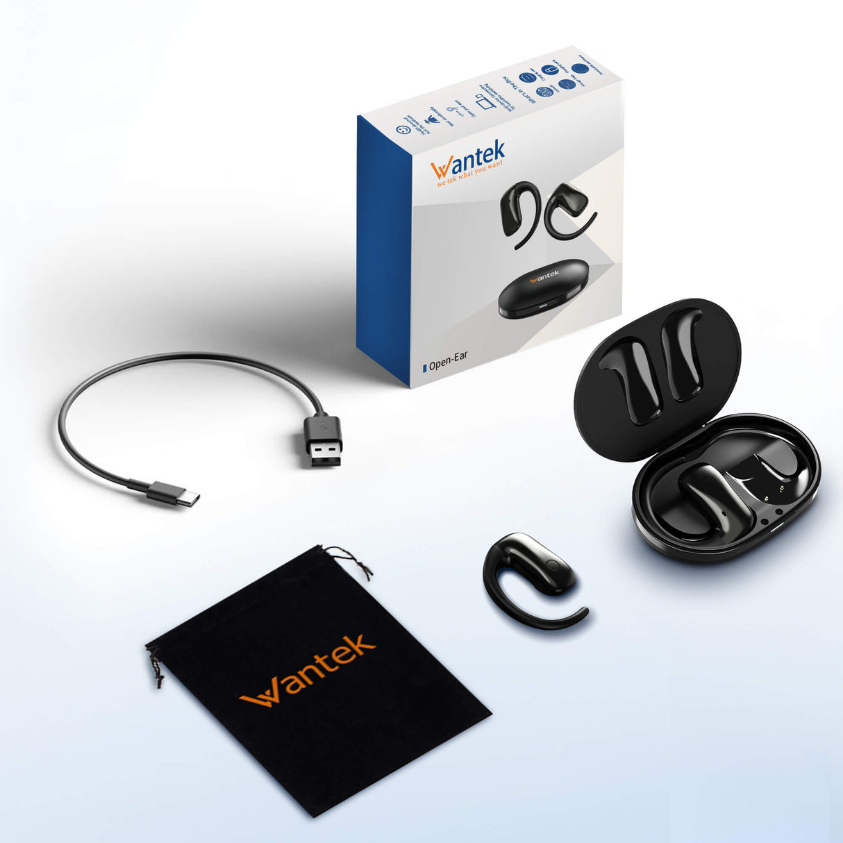 Wantek® OBT030 Ear Hook Headphone