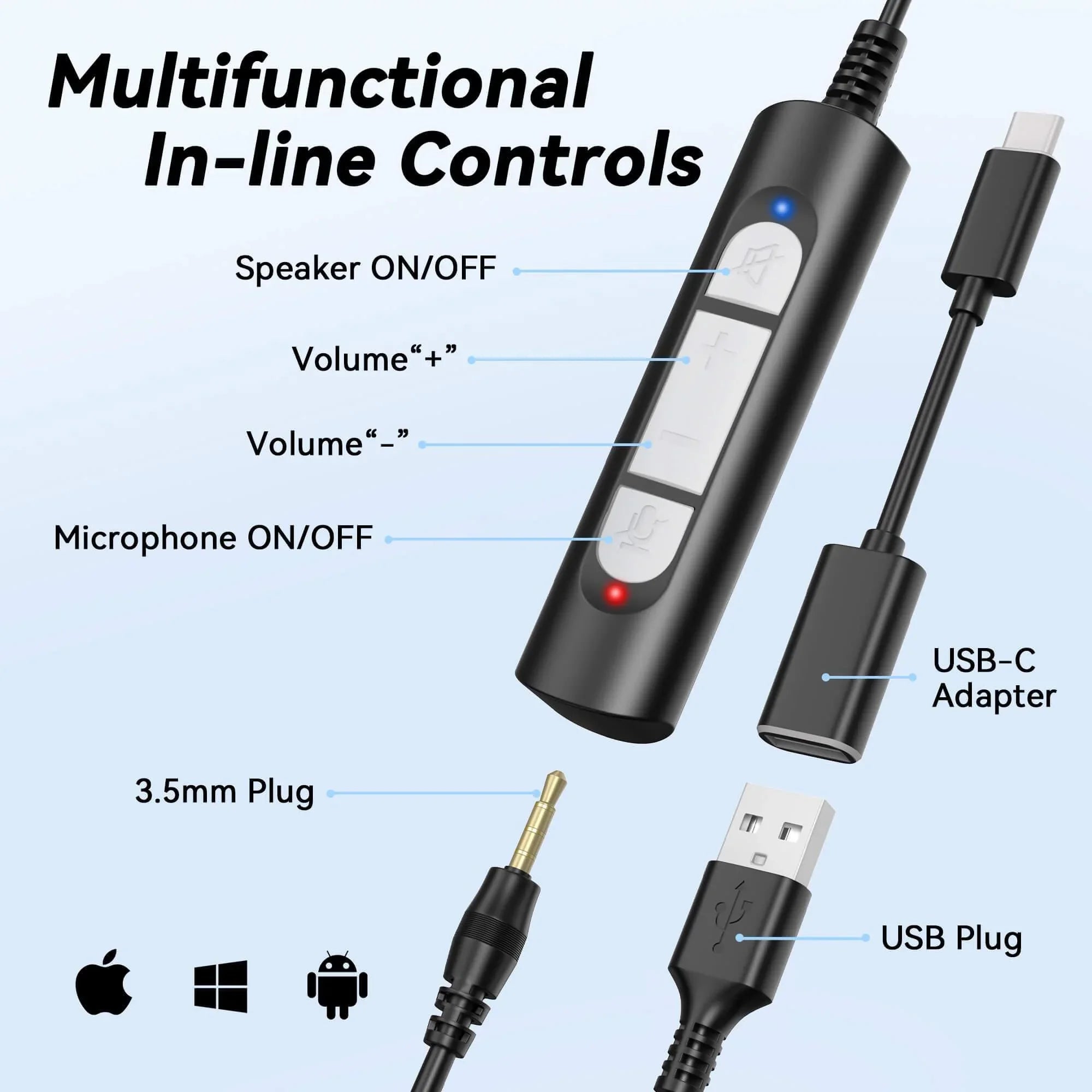 USB C to 3.5mm Headphone​ | Wantek